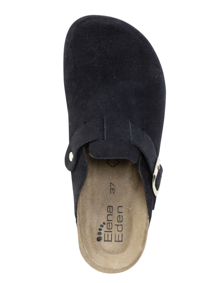 ELENA EDEN Clog mit verstellbarer Schnalle SCHWARZ