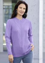 Pullover mit Schurwolle FLIEDER