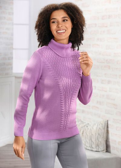 Pullover mit Strasszier 