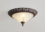 Lampenserie aus Metall mit Glasschirmen, 