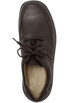 GINO GALANTE Schnürschuh aus edlem Leder MOKKA