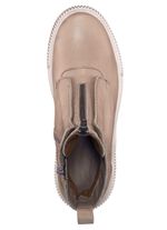 Libelle Bootie aus Nappaleder mit Zier-Reissverschluss TAUPE