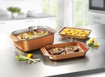 Livington Copperline WonderCooker inkl. Glasdeckel und Gittereinsatz, 