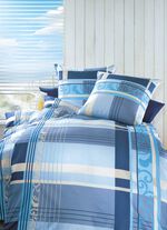 «Dormisette» Bettwäsche-Garnitur, verschiedene Farben und Qualitäten BLAU