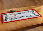 Tischdecke mit Schneemann-Druckmotiven BUNT
