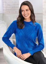 Pullover mit edlem Glitzereffekt ROYALBLAU