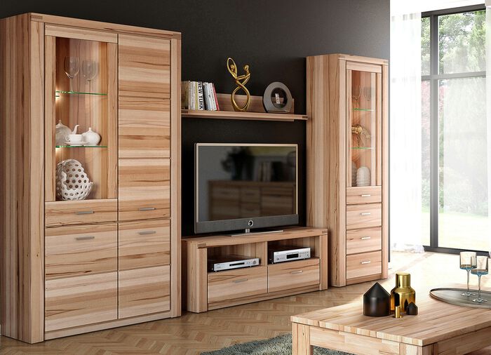 Möbelprogramm mit Massivholzfronten KERNBUCHE