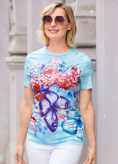 Shirt in Batik-Optik 