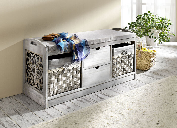 Sitzbank aus Massivholz 