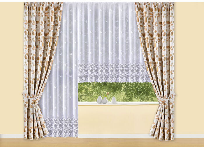 Wundersch&ouml;ner Langvorhang mit Universalschienenband 