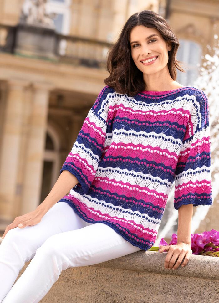 Pullover mit Ringeldessin 