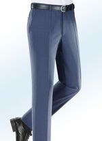 «Klaus Modelle»-Dehnbundhose mit Gürtel in 4 Farben RAUCHBLAU MELIERT