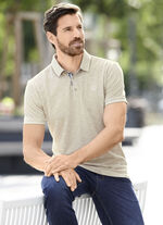 Poloshirt von «Milano Italy»  BEIGE MELIERT