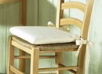 2er-Set Sitzkissen mit Schleifenbändern, 