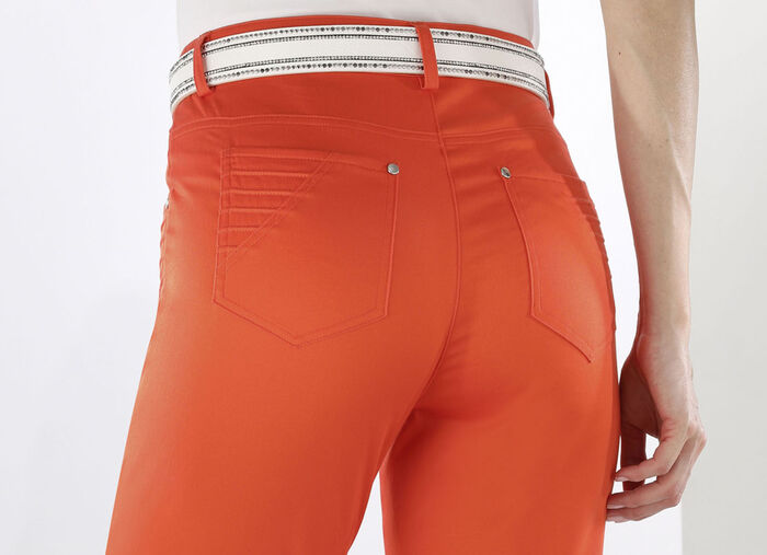 Gürtel mit Lederfutter WEISS