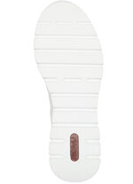 Rieker, bequeme Damen-Sneaker, Weite G, mit Reissverschluss WEISS