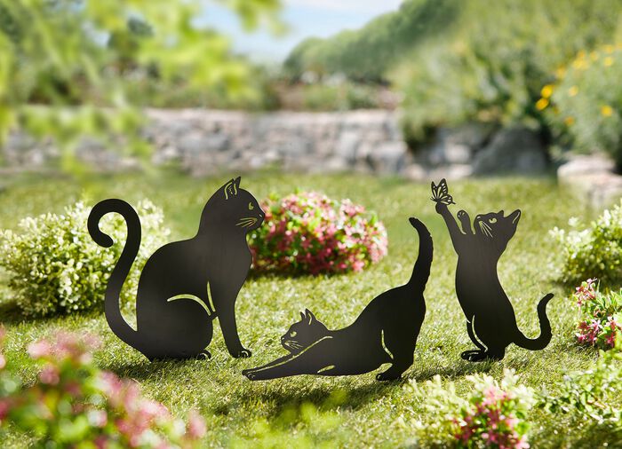 Gartenstecker aus Metall, 3er-Set 