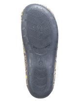 Laurina Pantoffel aus Textilmaterial mit bunter Blumenstickerei 