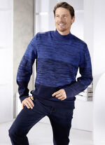 Modischer Pullover mit Stehkragen  MARINE