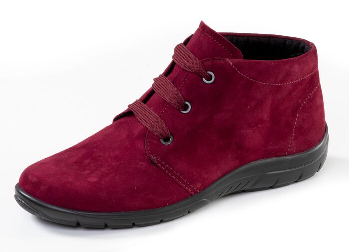 ELENA EDEN, bequeme Damen-Boots, Weite H, mit herausnehmbarem Fussbett BORDEAUX
