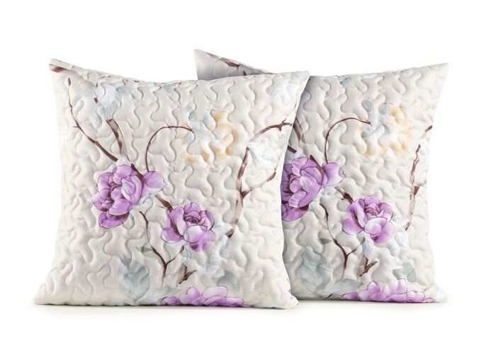 Tagesdecken mit Bandeinfassung und passende Kissenbezüge mit Reissverschluss BUNT