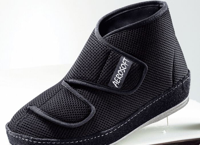 Klima-Klettschuh mit durchgehender, patentierter Filzschalensohle 