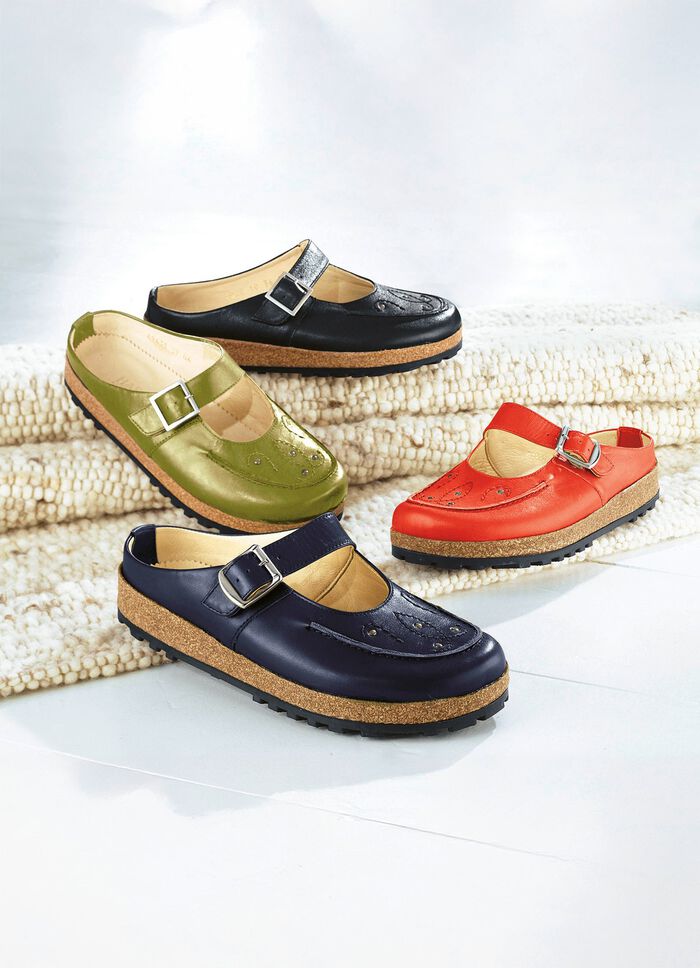 Haflinger Lederclog mit Applikation und Nieten 