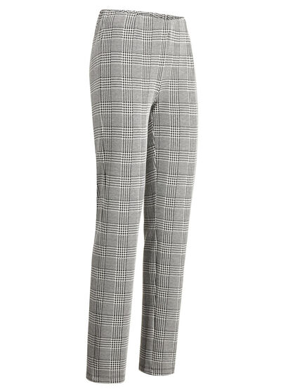 Hose mit Glencheck-Dessinierung 