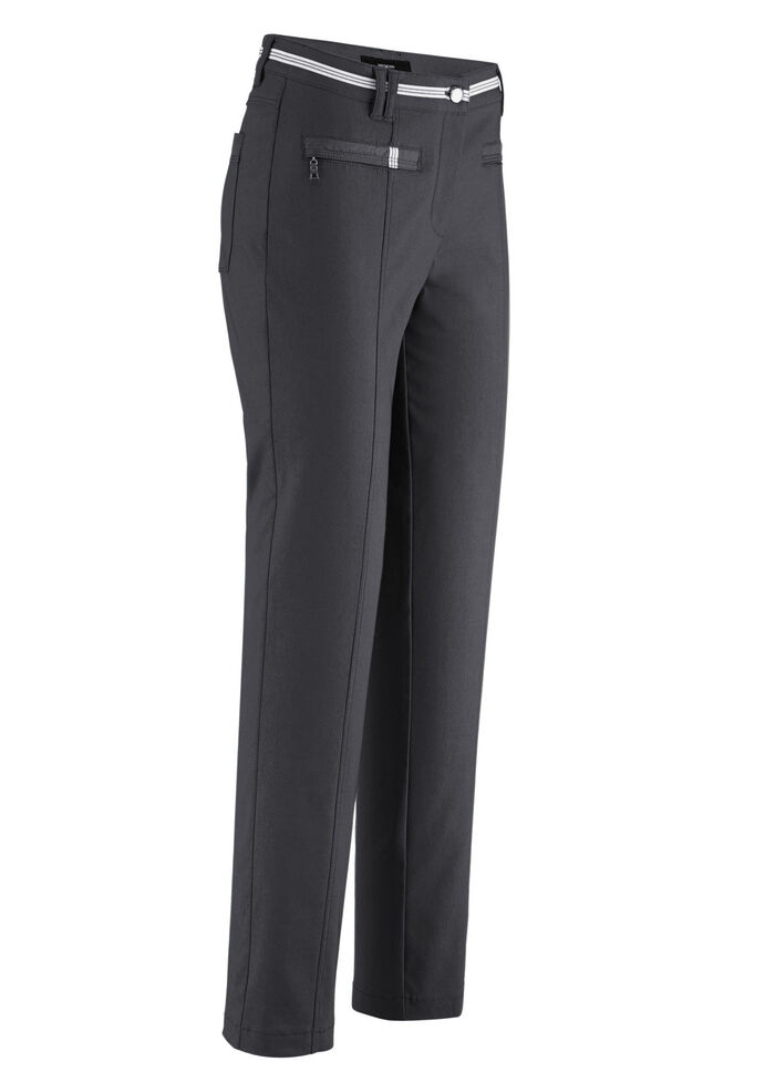 Hose mit sportivem Chic DUNKELGRAU MEL.