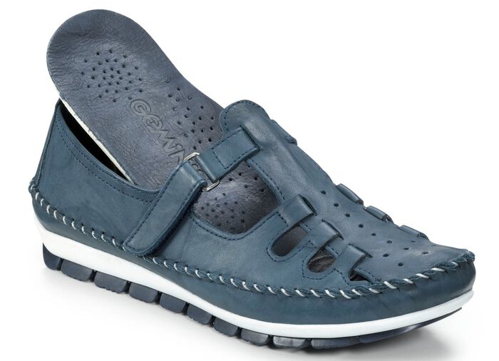 Gemini, klassische Damen-Slipper, Weite G, mit herausnehmbarem Fussbett 