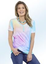 Shirt mit silberfarbenen Pl&auml;ttchen 