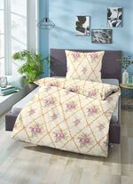 Bettwäsche-Garnitur in kuschelweicher Qualität GELB