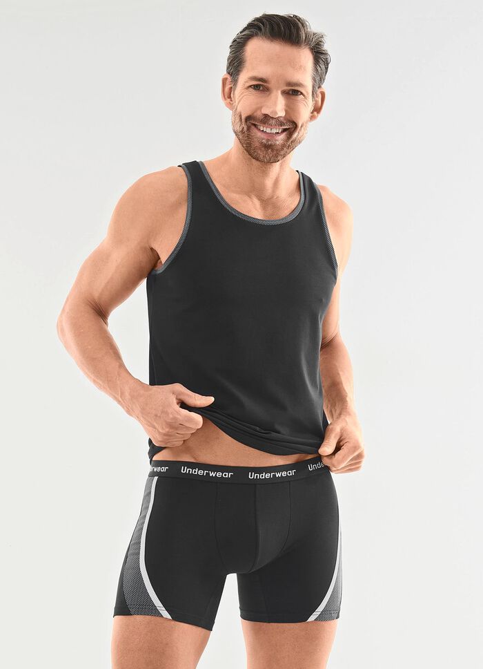 Dreierpack Pants mit bedruckten Eins&auml;tzen 