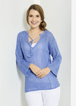 Pullover in Ajourmix 