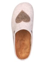 Laurina, klassische Damen-Hausschuhe, mit herausnehmbarem Fussbett BEIGE