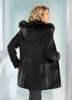 Jacke mit abnehmbarer Kapuze SCHWARZ