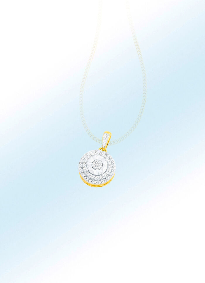 Anh&auml;nger mit 44 Brillanten 