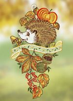Fensterbild «Herbst-Igel» 