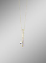 Interessanter Anhänger mit Zirkonia 