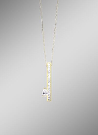 Interessanter Anh&auml;nger mit Zirkonia 