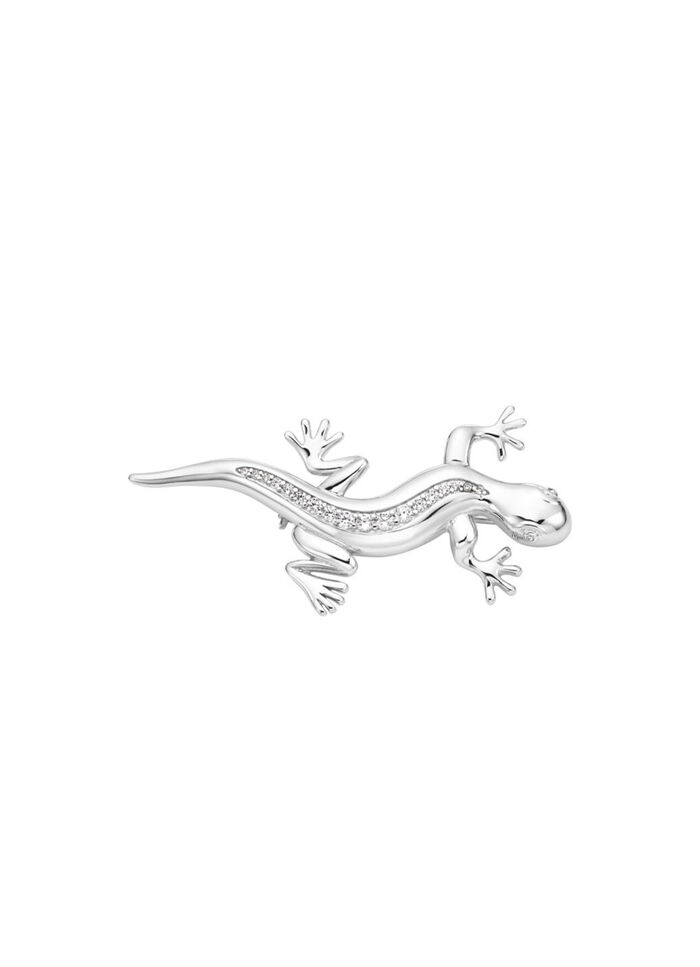 Salamander-Anstecknadel aus Silber 