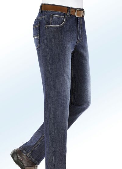 Jeans mit modischen Details in 3 Farben 