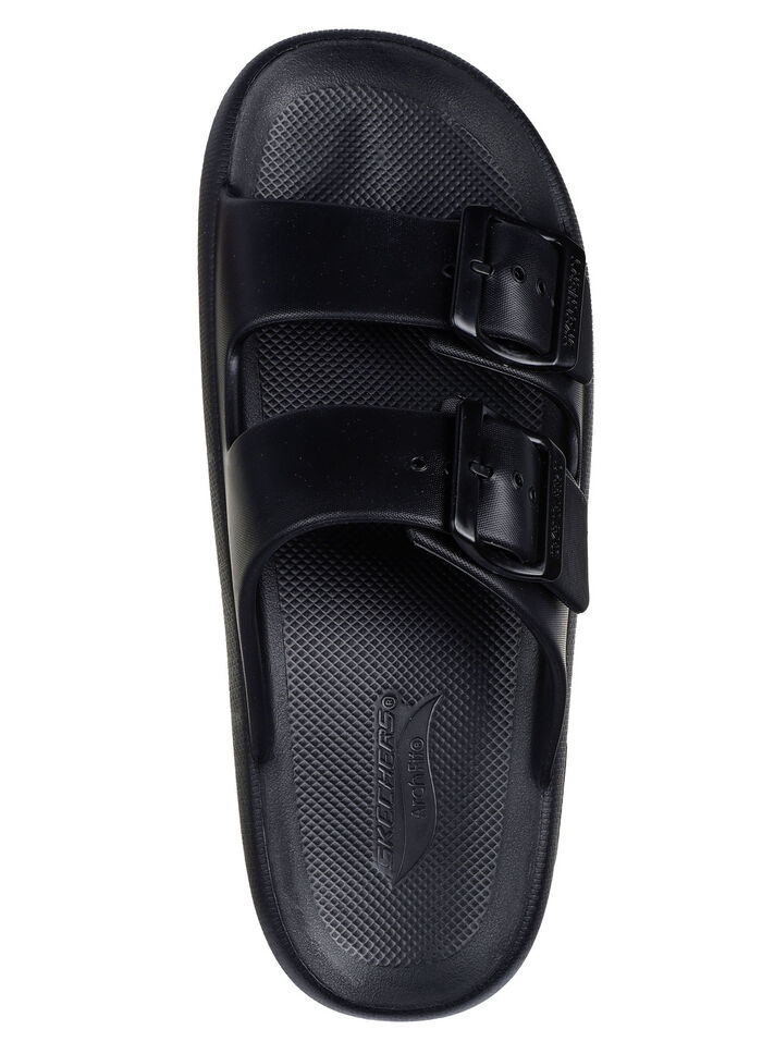 SKECHERS Pantolette aus Synthetik SCHWARZ