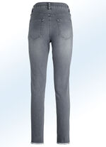 Knöchellange Jeans in 5-Pocket-Form ANTHRAZIT