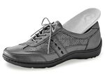 Waldläufer, bequeme Damen-Schnürschuhe, Weite H, mit herausnehmbarem Fussbett ALTSILBER