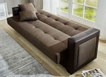Schlafsofa Inklusive Kissen BRAUN-BRAUN