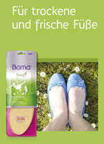 BAMA Fresh Einlegesohlen BEIGE/GRÜN