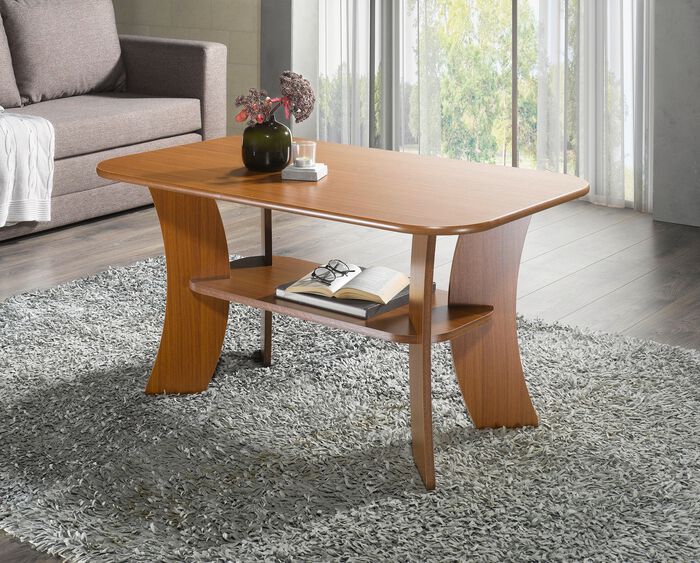 Couchtisch mit Melaminharzbeschichtung NUSSBAUM