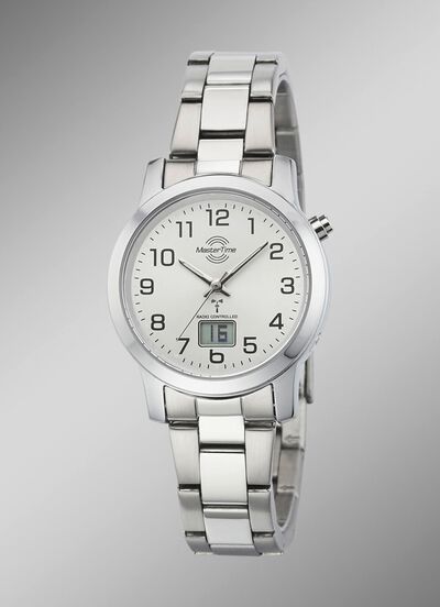 Klassische Damenuhr mit Funkuhrwerk 