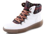Gemini Schn&uuml;r-Bootie mit buntem Textilmaterial 